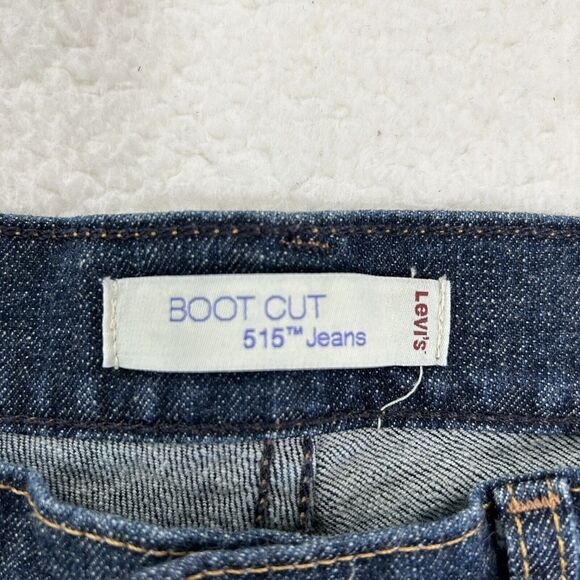 Levis 515 Womens Bootcut Denim Jeans Size 8 Blue Mid Rise Western Boho - Picture 7 of 9